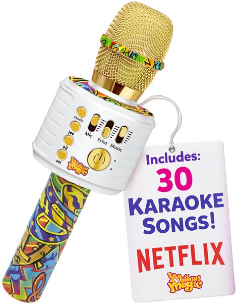 Motown magic bluetooth karaoke mic with built in speaker